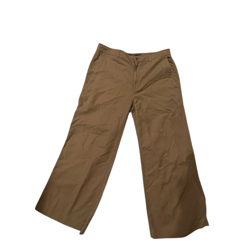 Ralph Lauren Wide-Leg Khaki Cotton Pants